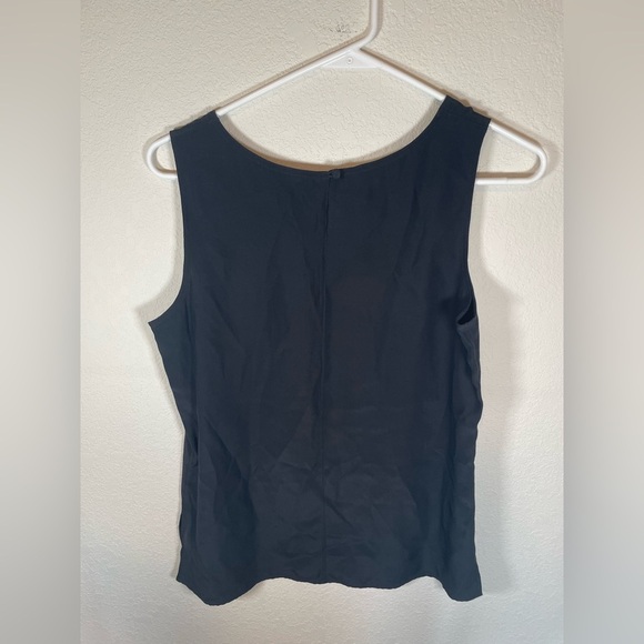Starington black sleeveless silk women’s top size 4 - Picture 6 of 7